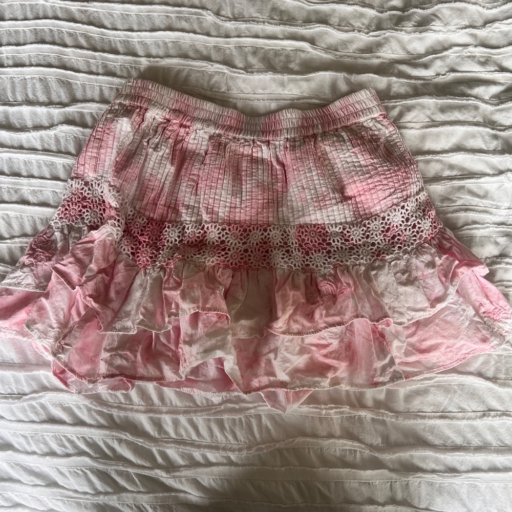LoveShackFancy Ruffle Mini Skirt - Picture 4 of 12